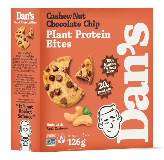Plant Protein Bites Cashew Chocolate Chip 126g